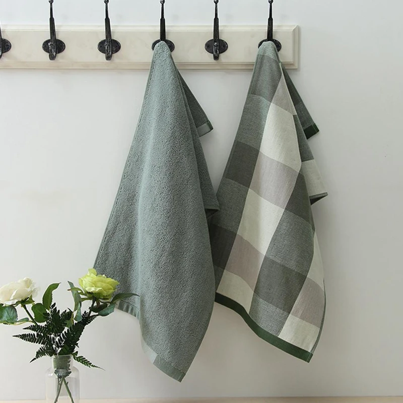 Nordic Style Thickened Absorbent Cotton Cloth Towels Kitchen Hand Towels Bathroom Household Items