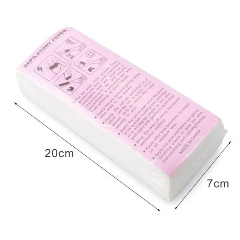 100 Stuks Niet-Geweven Haarverwijdering Wax Papier Lichaam En Gezicht Wax Strips Epilator Voor Dames Vrouwen Mannen Gezondheid Make-Up Tool