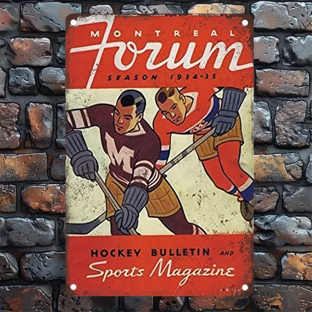 Montreal Forum NHL Metal Tin Sign 8x12 Inch Vintage Wall Decor for Bar Garage Man Cave
