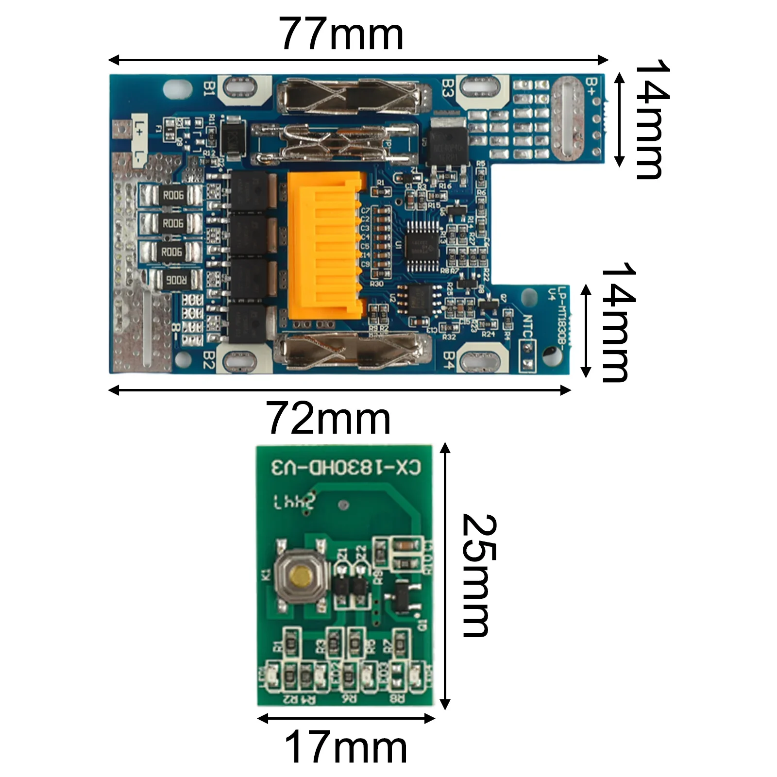 

Battery Case Kit DIY Battery PCB Battery Pack Recharging Adjustable Parameters Enhanced Battery Lifespan ABS Material