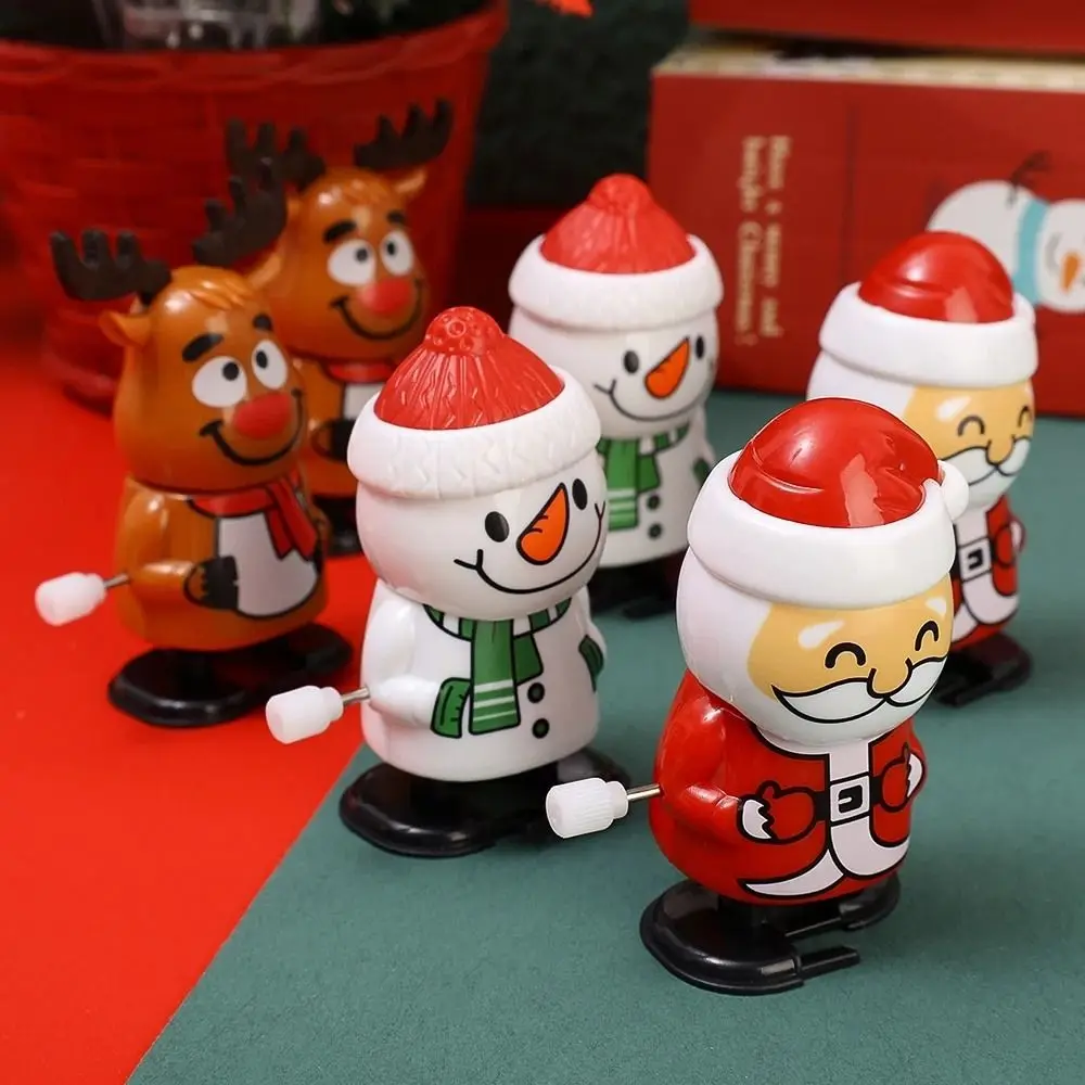 Série de natal brinquedos de salto de corda papai noel elk boneco de neve andando boneca decoração festa das crianças adereços interativos relógio