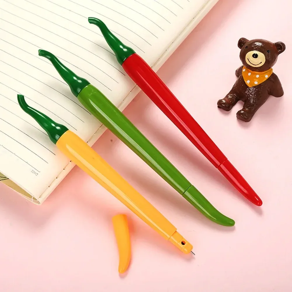 

Novelty Cute Chili Vegetable Pen 0.5mm Black Gel Pen Writing Creative Office Gifts School Supplies Stationery Kawaii Pens 2026