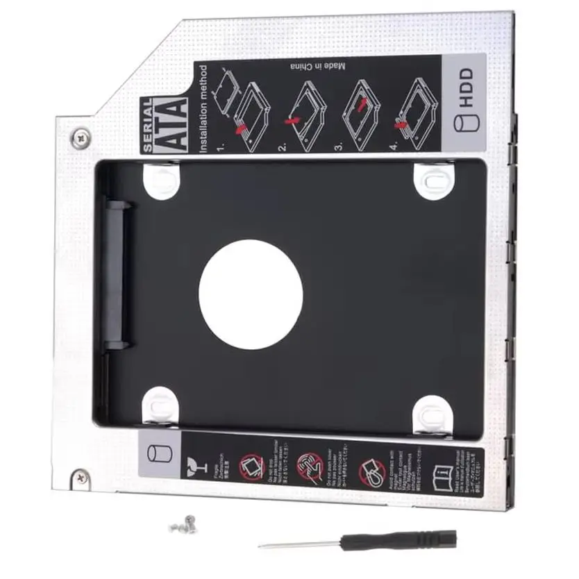 2nd 2.5 Hard Drive HDD Optical bay Slot Caddy Bracket Adapter for Dell XPS 1640 1645 1647 L502X L501X Dell Studio 1435 1440 1457