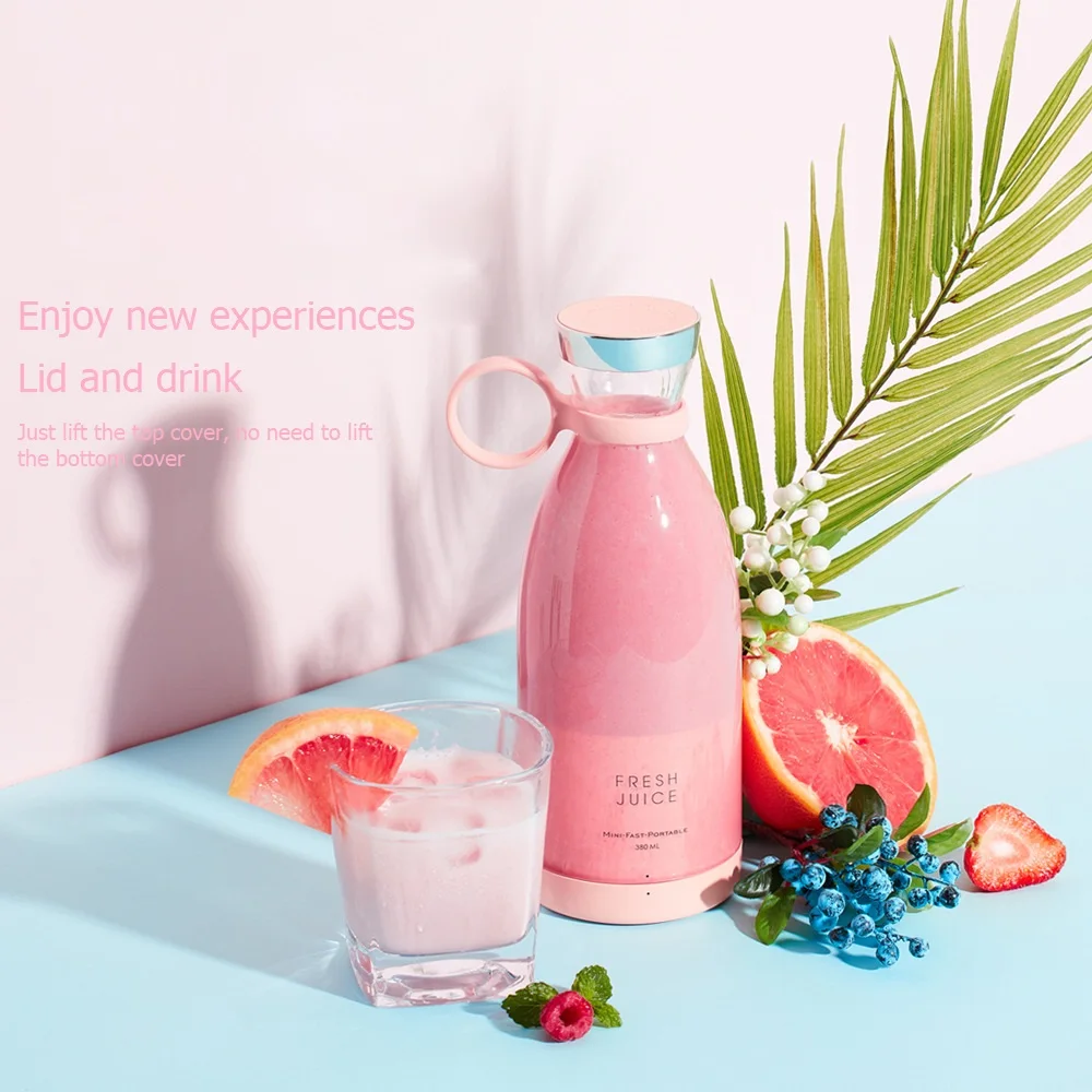 미니 휴대용 블렌더 주방 전기 과일 주스 믹서, 다기능 주스 메이커 기계, 스무디 믹서