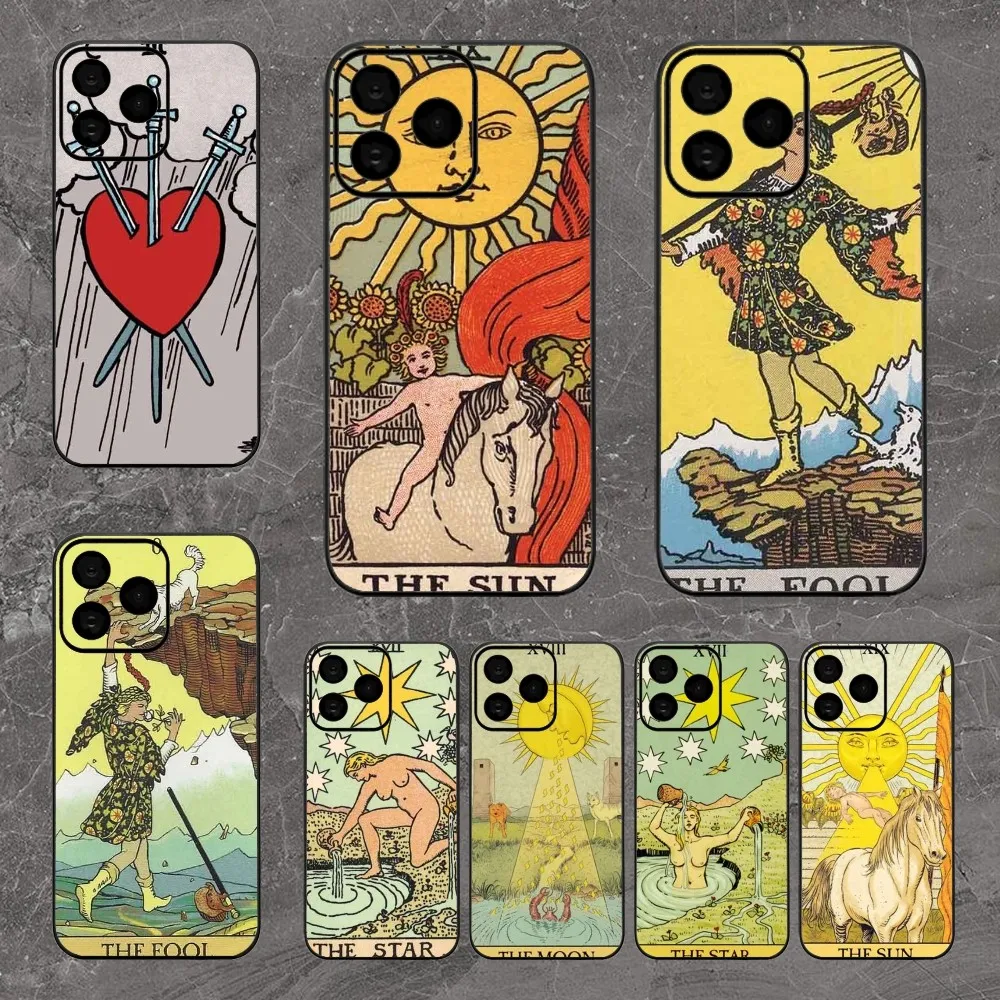 Egypt mysterious Tarot Phone Case For iPhone 8 15 Plus 11 12 13 Pro Max 14 14 15Pro Max