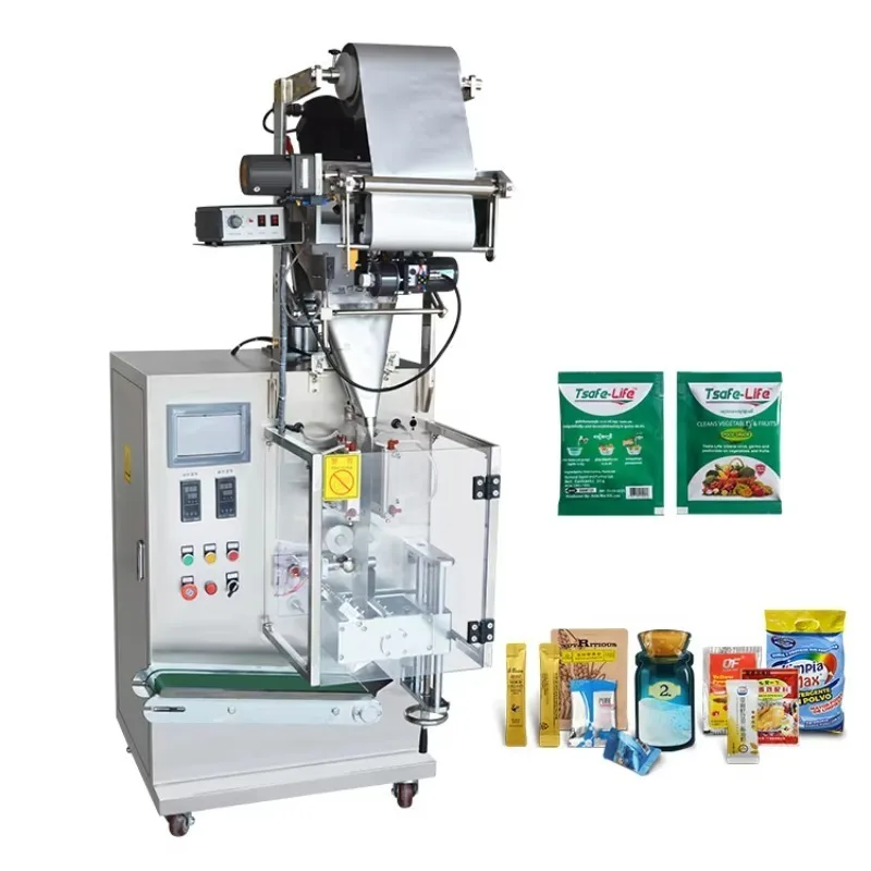 Fully Automatic Vertical Powder Packing Machine Coffee Milk Cocoa Spice 5g-500g Auger Filler Weighing Filling Sealing Low Cost