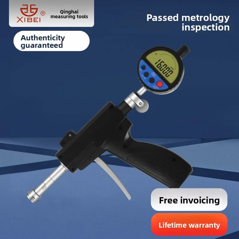 Three points Internal Micrometer0.001mm Single Handheld Gun trigger deep hole insideinner diameter Automatic rebound positioning