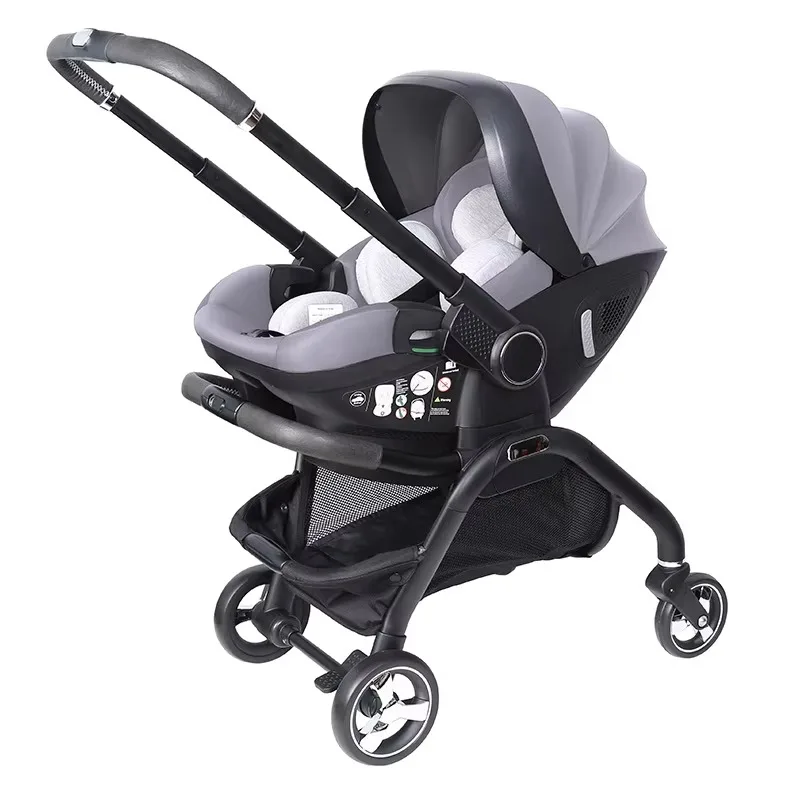 

3-in-1 Newborn Car Seat Stroller Foldable Two-Way Travel System for Babies for Cross-Border Wholesale