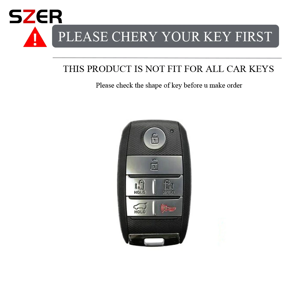 6 Button Remote Control TPU Car Key Cover Holder for KIA Sedona Grand Carnival Sorento Shell Fob Key Case Protection Skin