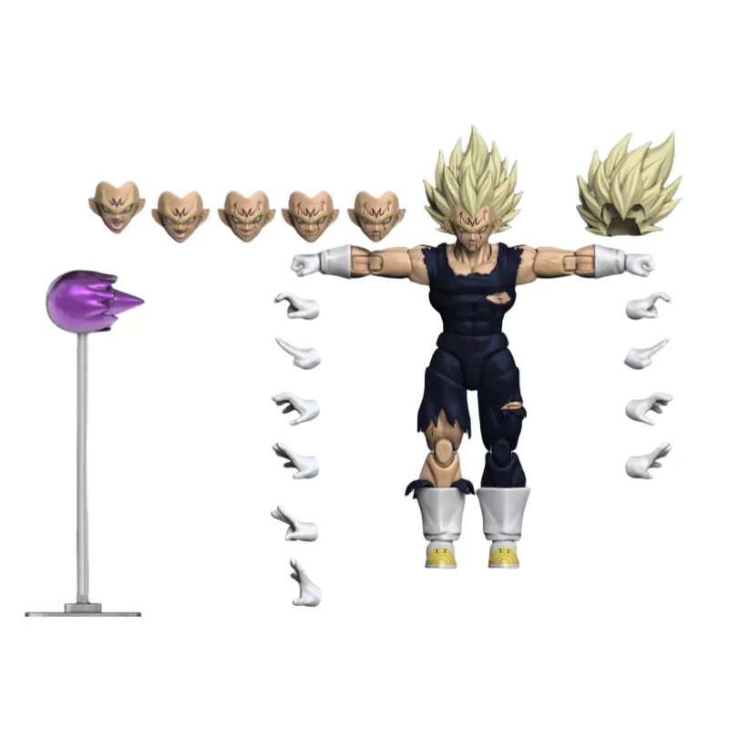 

Black Hole TK Custom Dragon Ball Z Super Saiyan SSJ Majin Vegeta Battle Damage Black Full Power Аниме Фигурки Модели Подарок