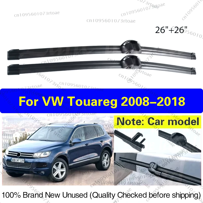 

Car Wiper For VW Touareg 2008 - 2018 Front Wiper Blades Windshield Windscreen Clean Window Rain Brushes 26"+26" Car Accessories