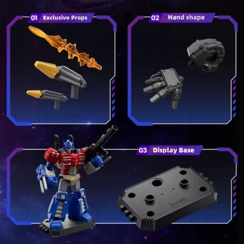 BLOKEES Klocki Transformery Ruchome Modele Nowa WERSJA GALAKTYCZNA 6 Optimus Prime Orion Pax Zestawy do Składania dla Dzieci