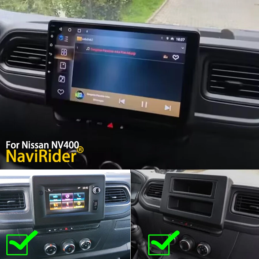 Android 14 For Renault Master Nissan NV400 Opel Movano 2 2019 2020 2021 2022 2023 Multimedia Stereo Wireless Carplay 4G Wifi GPS