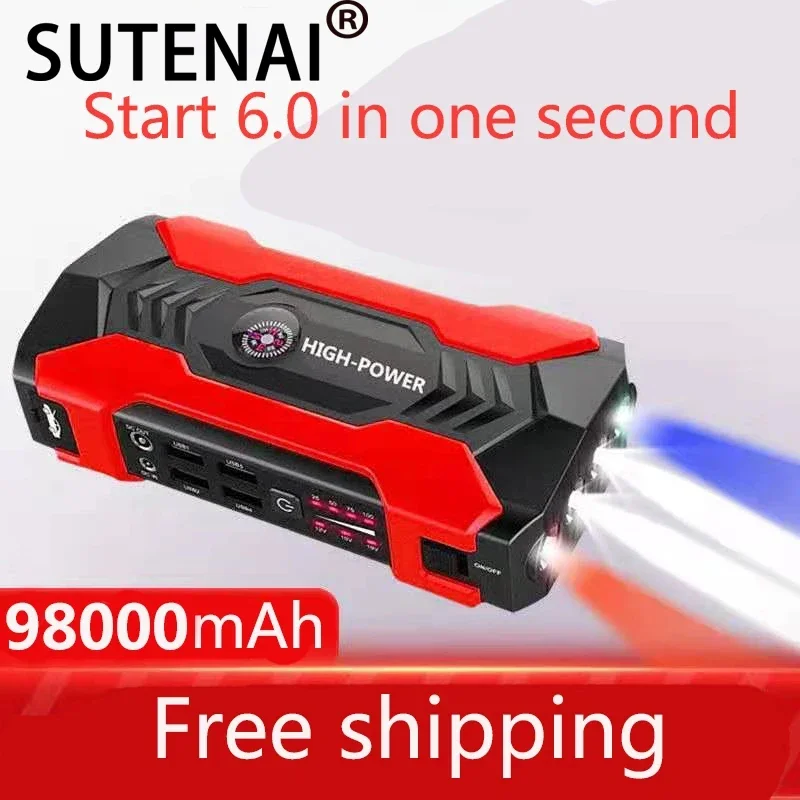 

Car Jump Starter Starting Device Battery Power Bank 98000mAh Jumpstarter Auto Buster Emergency Booster Car Charger Jump Start