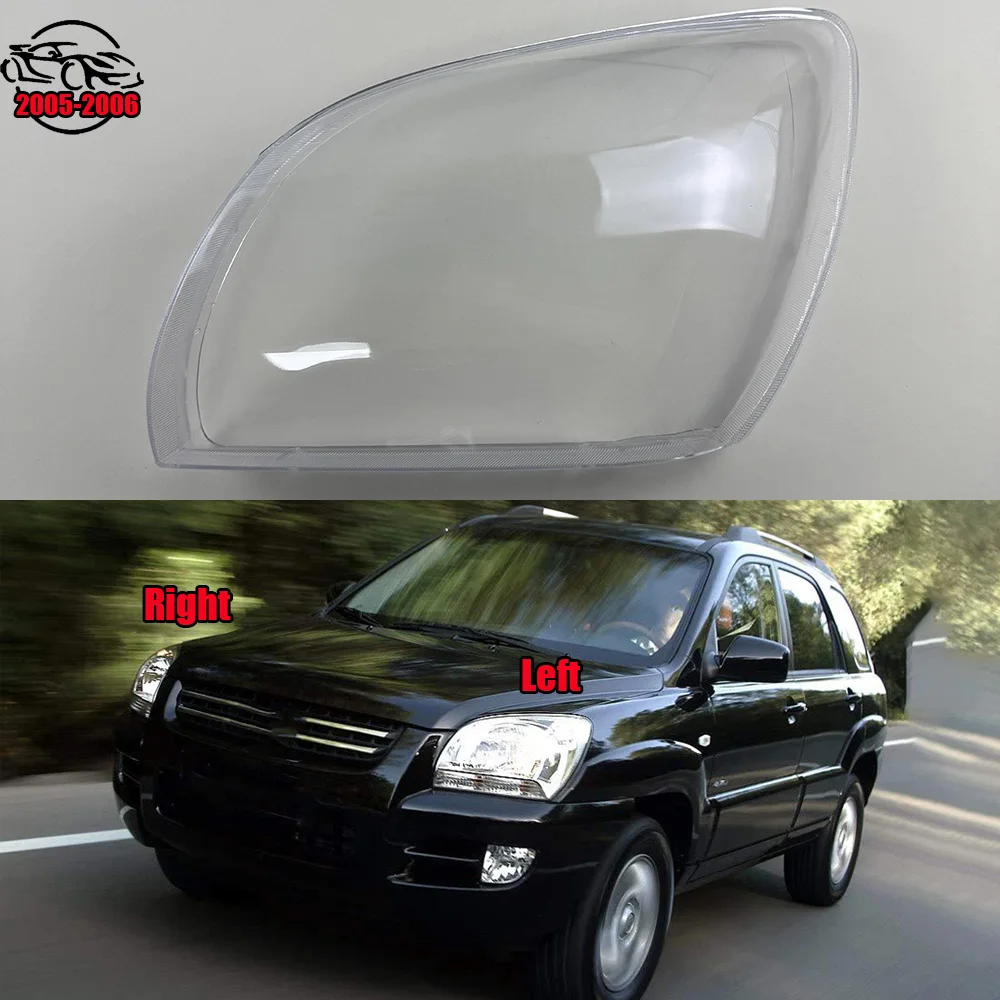 

For Kia Sportage 2005 2006 Front Headlamp Cover Transparent Mask Lamp Shade Headlight Shell Lens Replace The Original Lampshade