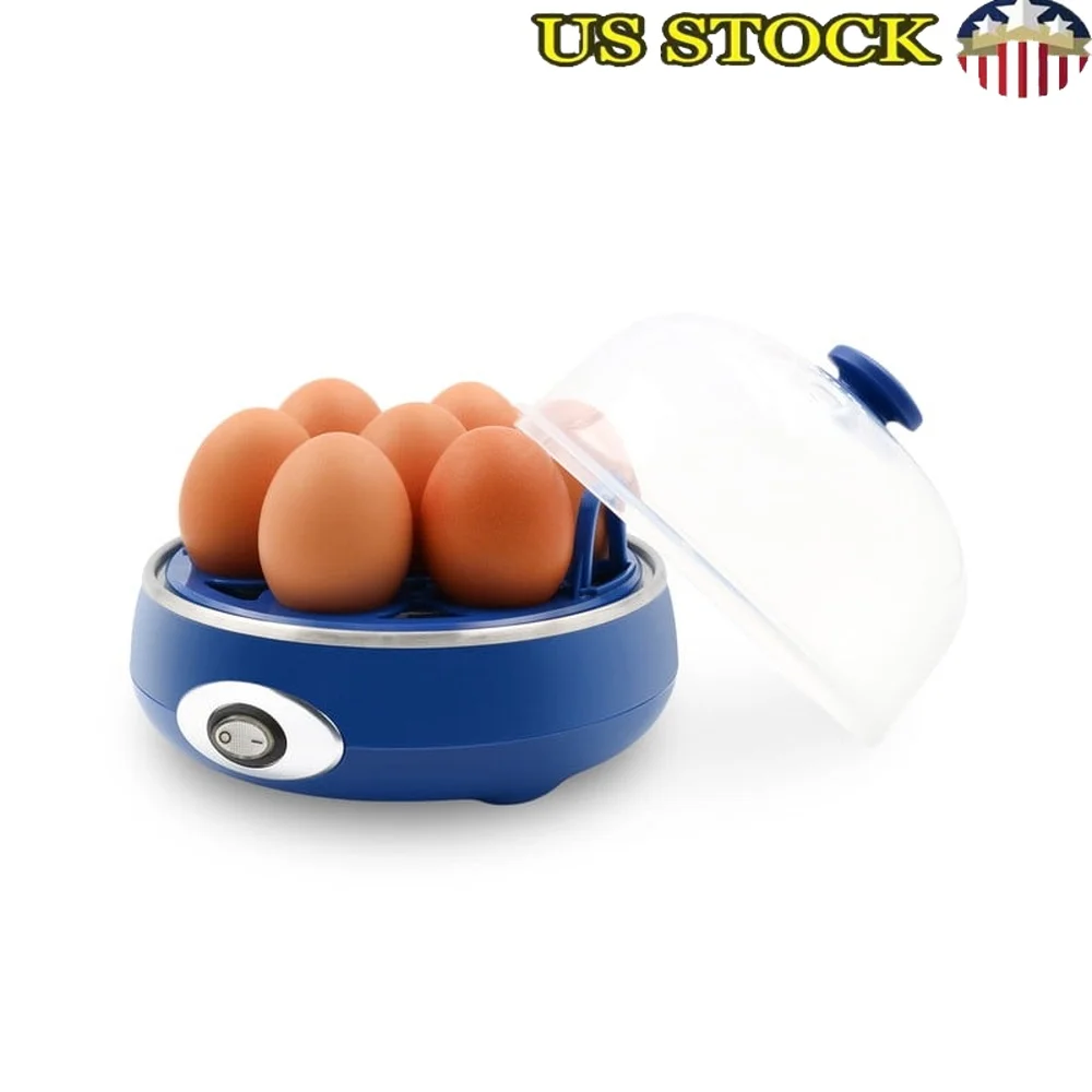 

Rapid 7 Egg Cooker Automatic Shut-Off Built-In Timer Measuring Cup Egg Rack Dishwasher Safe Perfect Breakfast Snacks