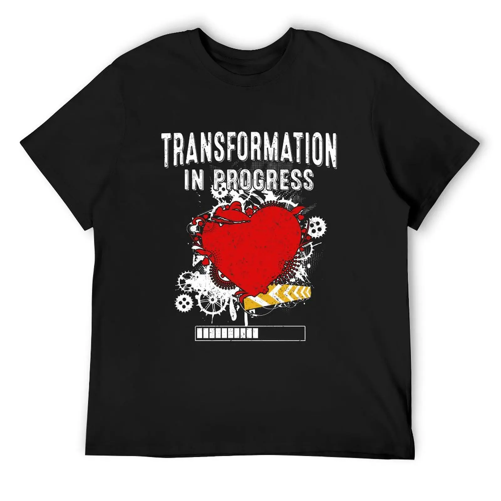 TRANSFORMATION IN PROGRESS ?????UNDER T-Shirt graphic t shirt vintage man t shirt Men's cotton t-shirt