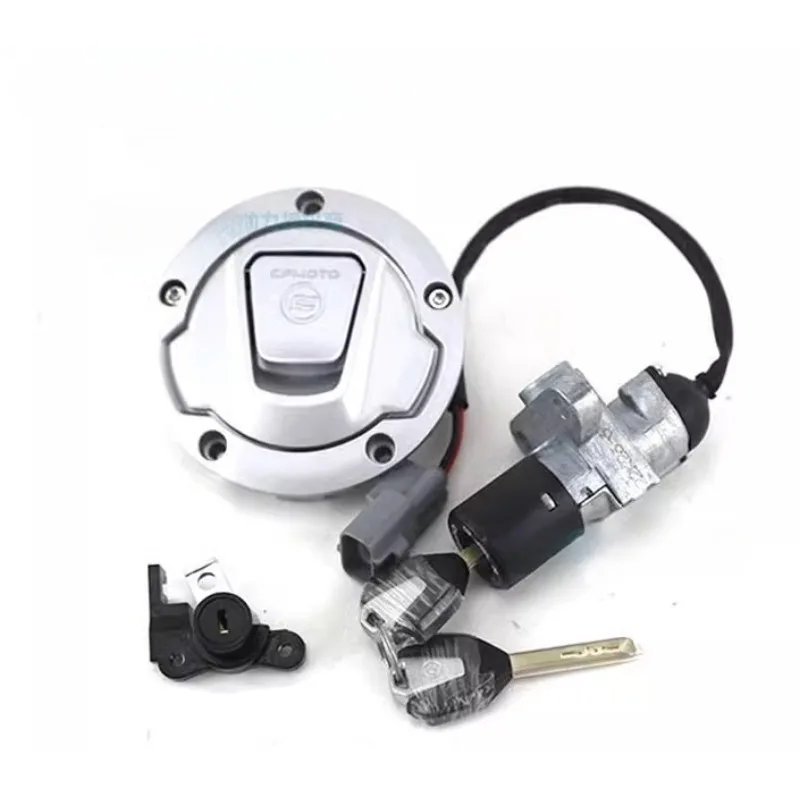 

Motorcycle Ignition Key Switch Lock Fuel Oil Tank Cover For CFMOTO 450SR CF450SR CF400-6 CF MOTO SR450 400-6