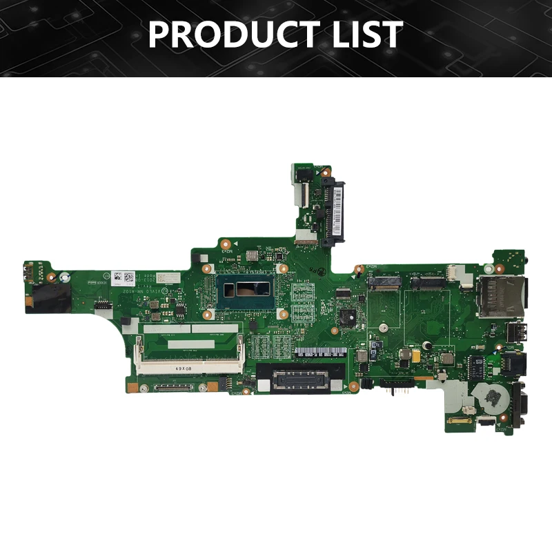 Laptop Motherboard For LENOVO T440 NM-A102 04X4011 00HW191 00HW203 Mainboard With i5-4th Gen CPU 0G 4G RAM