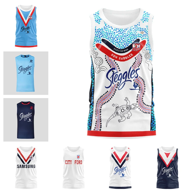 

Sydney Roosters 2024 Season jersey training kit men's rugby jersey/new high-quality rugby clothing from the Indigenous team