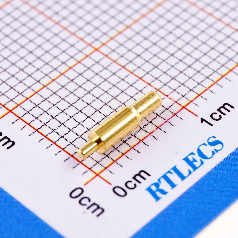 5 pcs Spring Loaded Pogo Pin Connector 2.0 mm Diameter Hight 7.2mm Above PCB Through Hole 12V 3A Gold Plate 3u M1416 2.0x9.0
