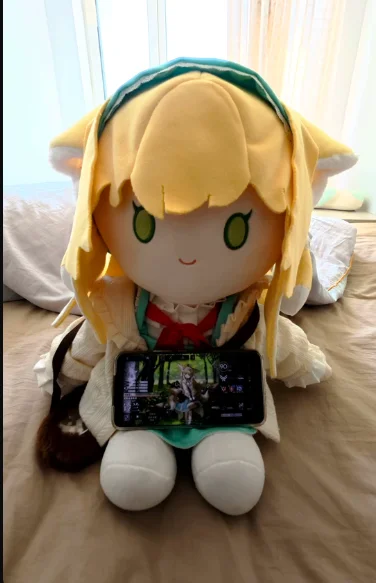 

Anime Arknights Suzuran 40cm Sitting Plush Sitting Posture Cartoon Figure Idol Soft Character Plushie Figures Gift Xmas