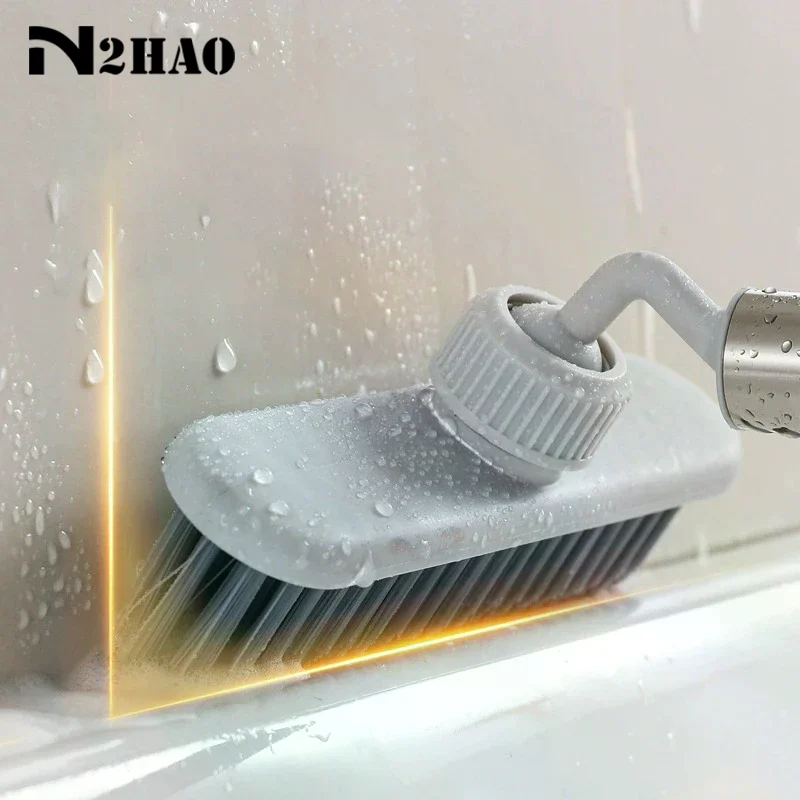Multi-functional Bathroom Crevice Cleaner, No Dead Angle Hard Bristle Brush, Floor Brush, Rotating Brush For Floor Crevices