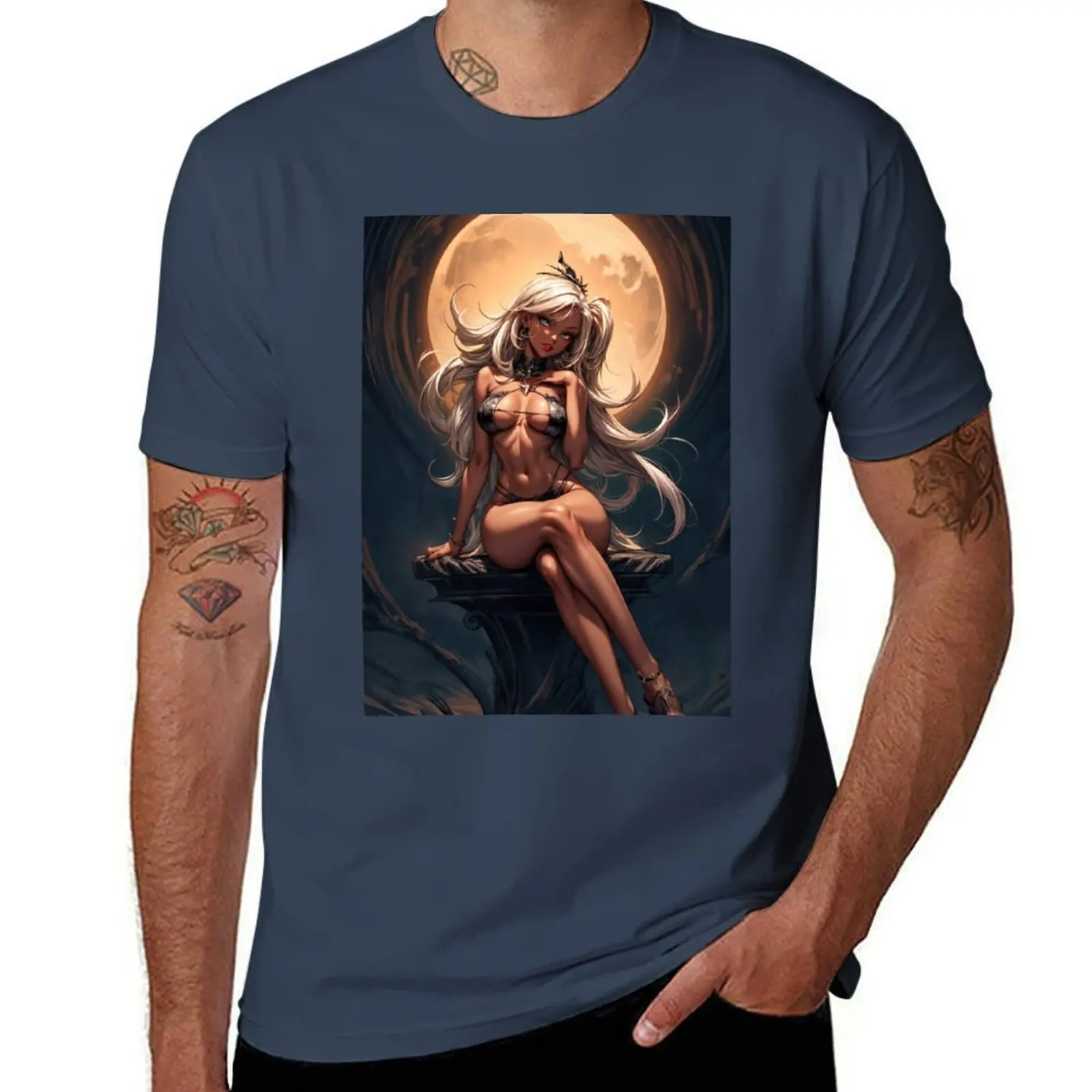 

Spooky waifu-Witch T-Shirt Casual All Match Short Sleeve T-Shirt