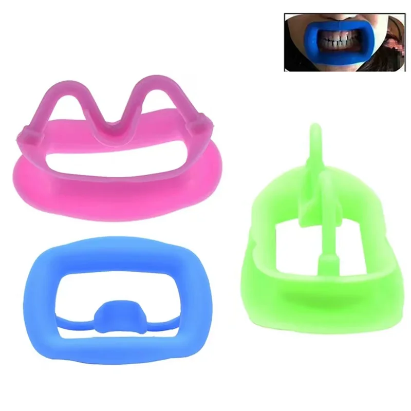 1/3 PCS Dental Silicone Mouth Opener Intraoral 3D Lip Cheek Retractor for Doctor's Examination of Oral Cavity Dental Consumables