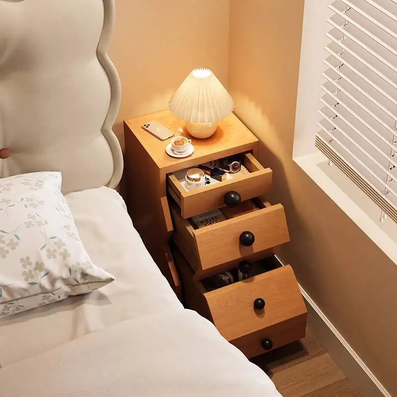 منضدة جمالية بسيطة للتخزين منضدة عصرية لمنتصف القرن منضدة إيطالية ريفية ميسا دي نوش أثاث غرف النوم #5