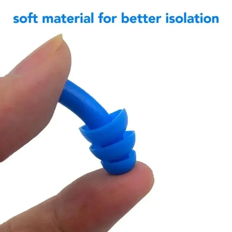 Waterproof Swimming Ear Plugs Soft Silicone Earplugs Reusable Noise Reduction Sleeping Ear Plugs Ear Hearing Protector with Box