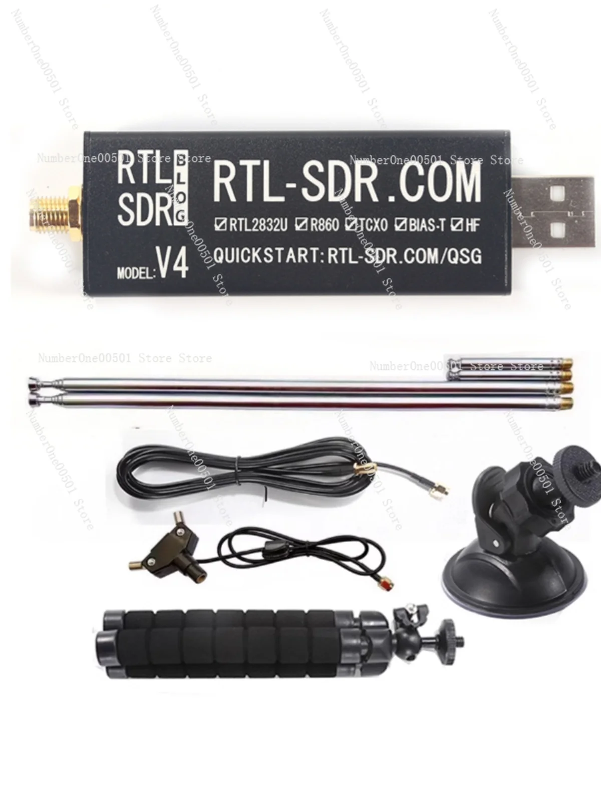 

RTL-SDR Blog V4 R828d RTL2832U 1ppm Original Software Radio Receiver SDR