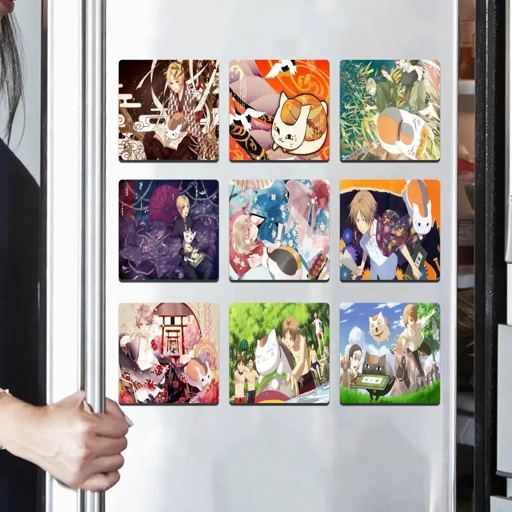 Natsumes Book Nyanko Sensei Personalized Fridge Magnets Magnetic Refrigerator Memorial Gifts for Kitchen Office Locker Home Deco