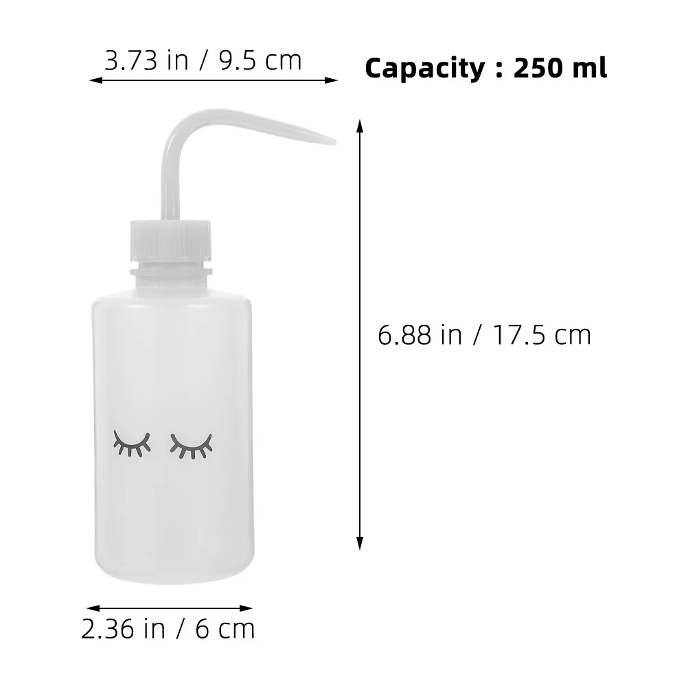 4 قطعة 250 مللي زجاجات غسيل الرموش بيند الفم رمش زجاجة ماء لملحقات ونباتات لاش غسل زجاجات #4