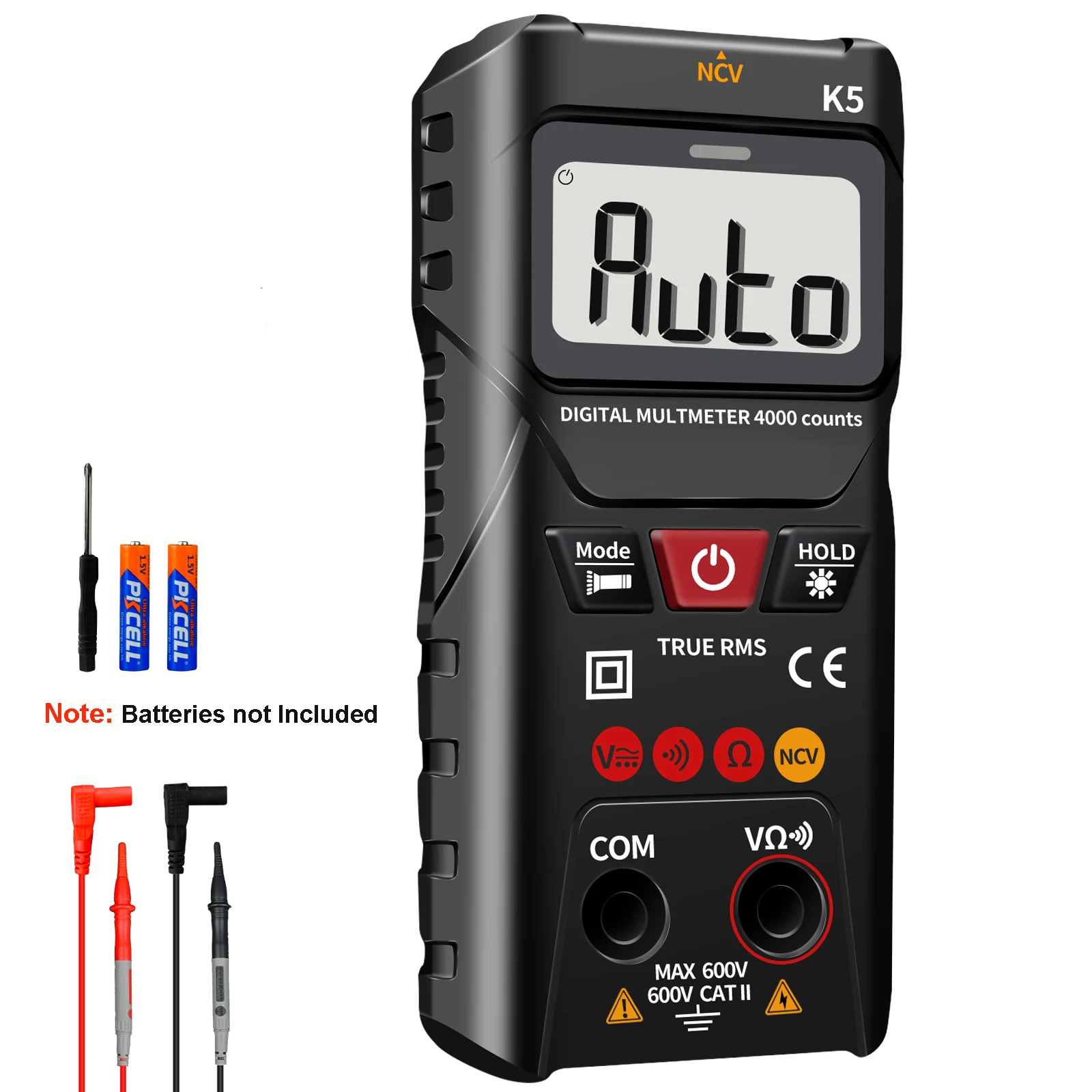 Digital Multimeter 4000 Counter Meter Voltmeter with Automatic /Manual Mode,Intelligent Measurement AC/DC Voltage, Resistances