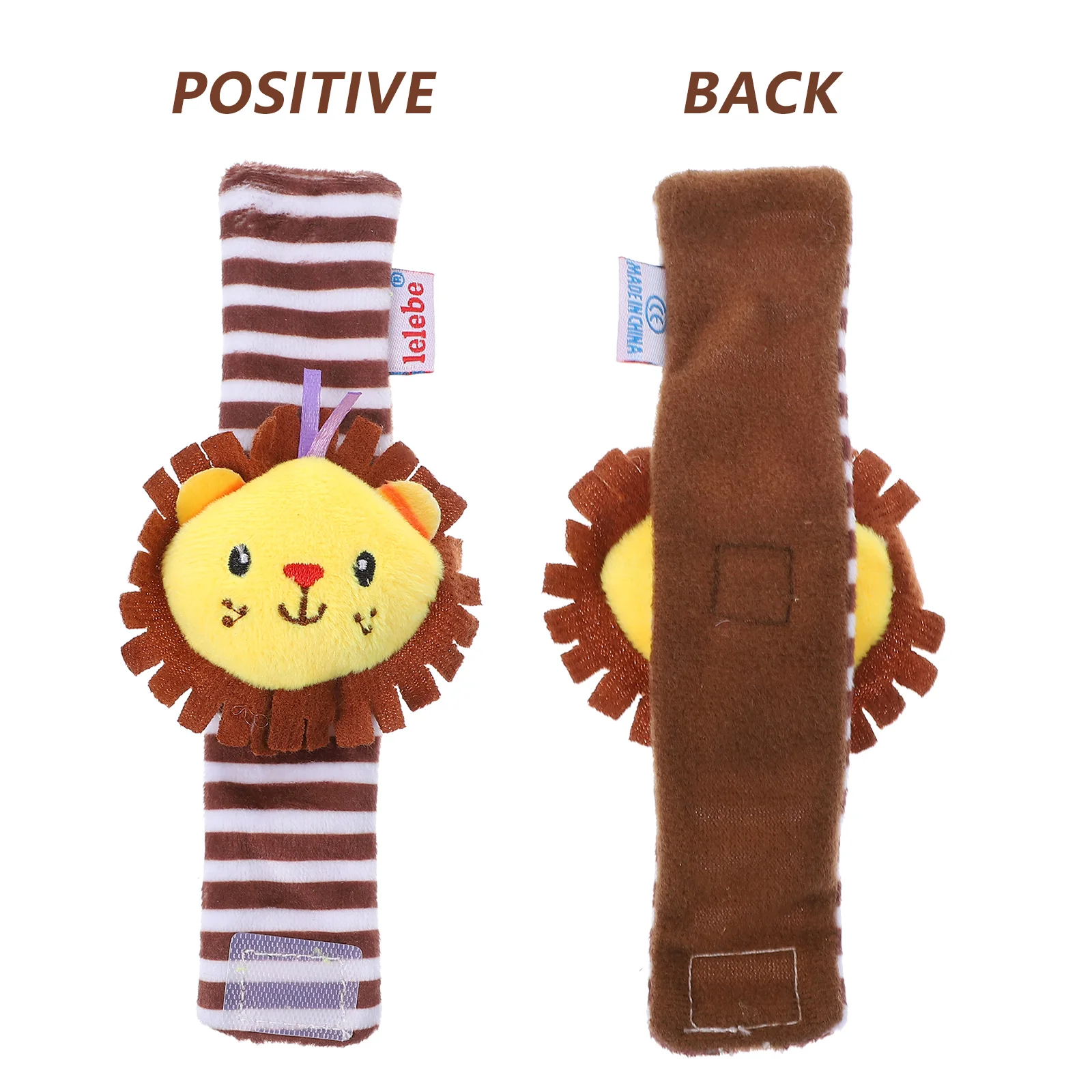 Toys Wrist Animal Rattle for Baby Cartoon Rattles Developmental Bells Lion Band