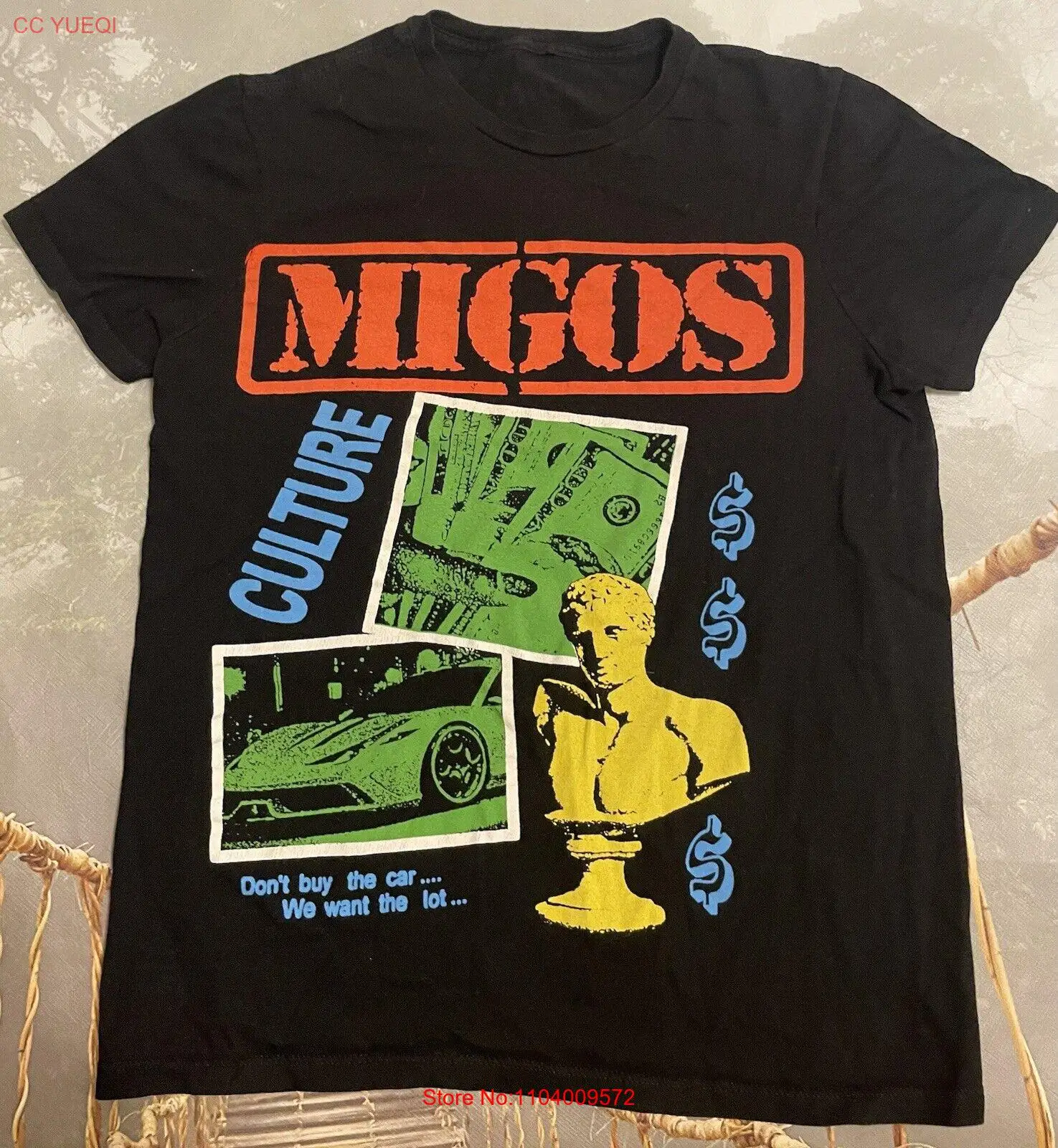 Migos CULTURE DON'T BUY THE CAR T-Shirt S HIP HOP Quavo Offset Takeoff Rap T