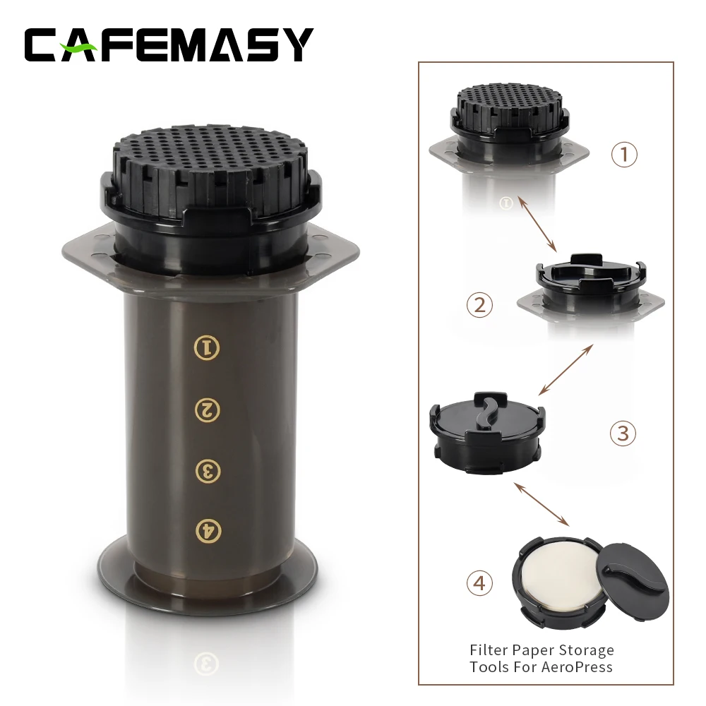 CAFEMASY-Cafeteira Espresso Portátil, French Press, Barista Tool, Coffee Pot, Air Press, Máquina com Filtros, AeroPress