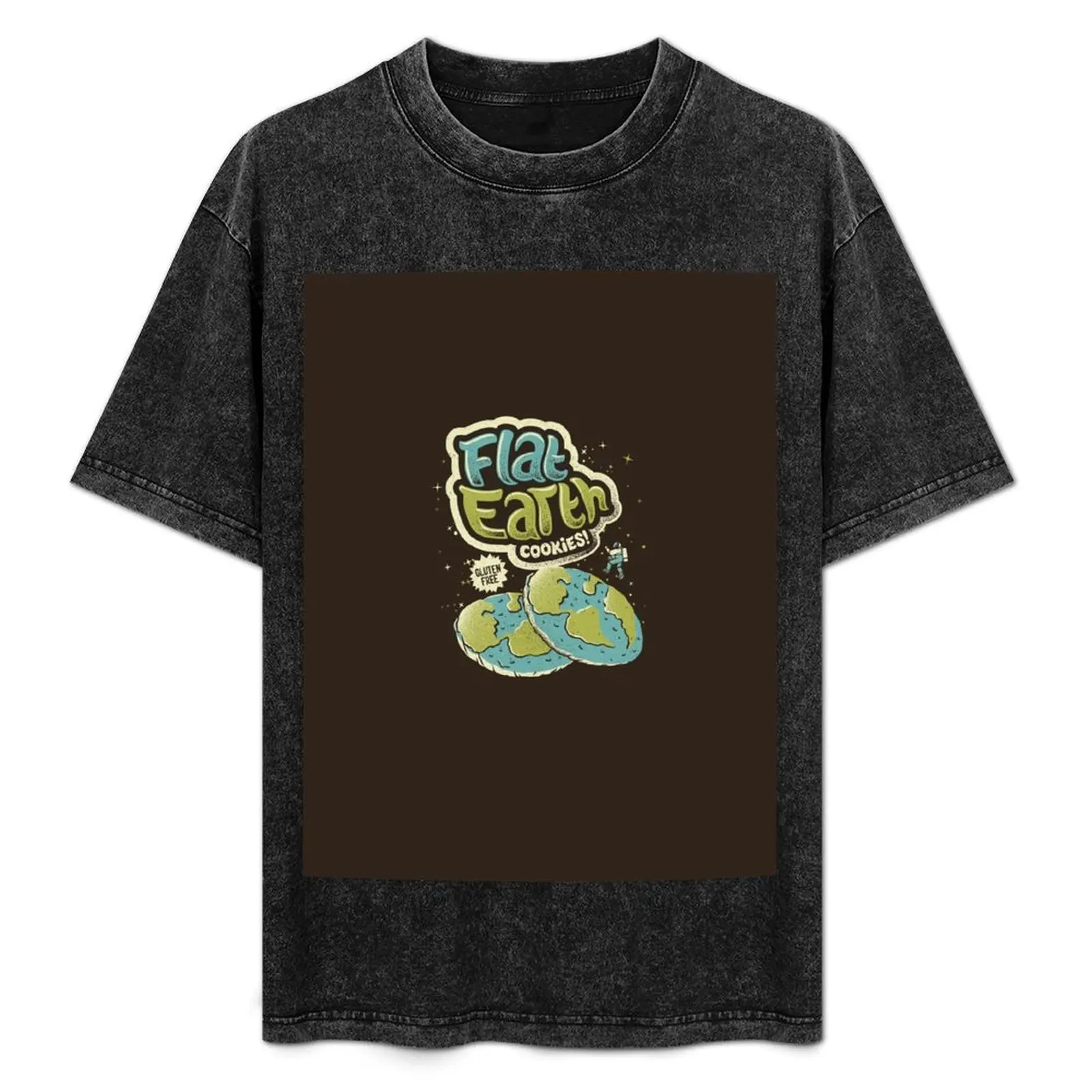 Camiseta Flat Earth Cookies by Tobe Fonseca, camiseta leve para férias