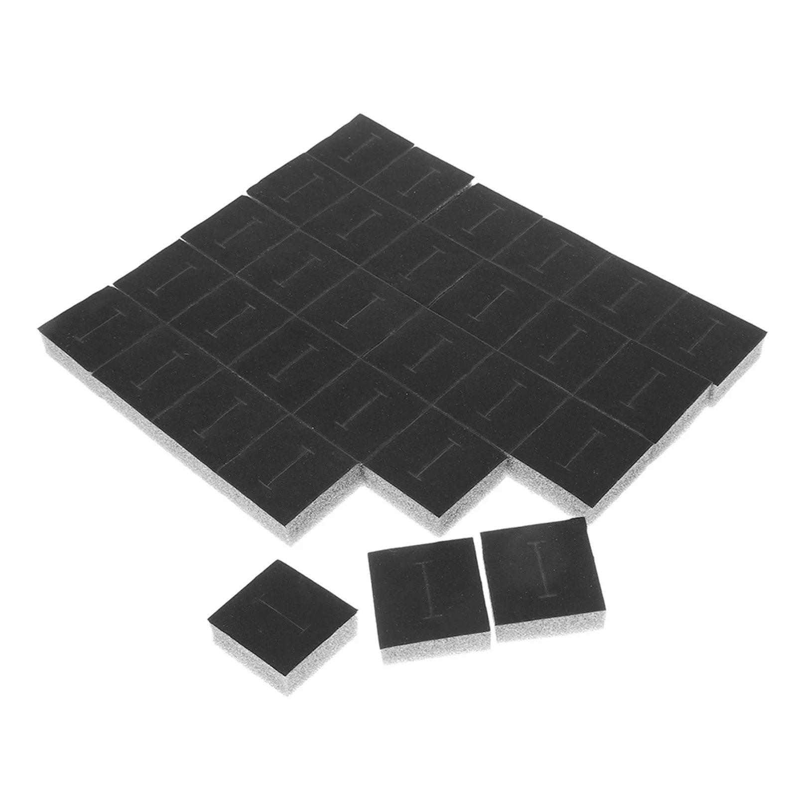 

30pcs Foams Earring Box Liners Foam Jewelry Inserts Cut To Size Display Sponge Pad For Ring Necklace Storage Organizer