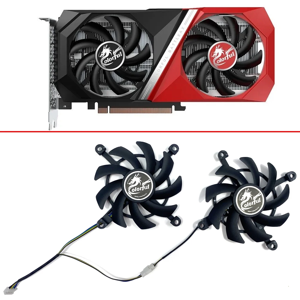 

Graphics Card Fan 85MM 4PIN RTX 3050 NBDUO GPU FAN For Colorful GeForce RTX 3060 TI Cooling Fan