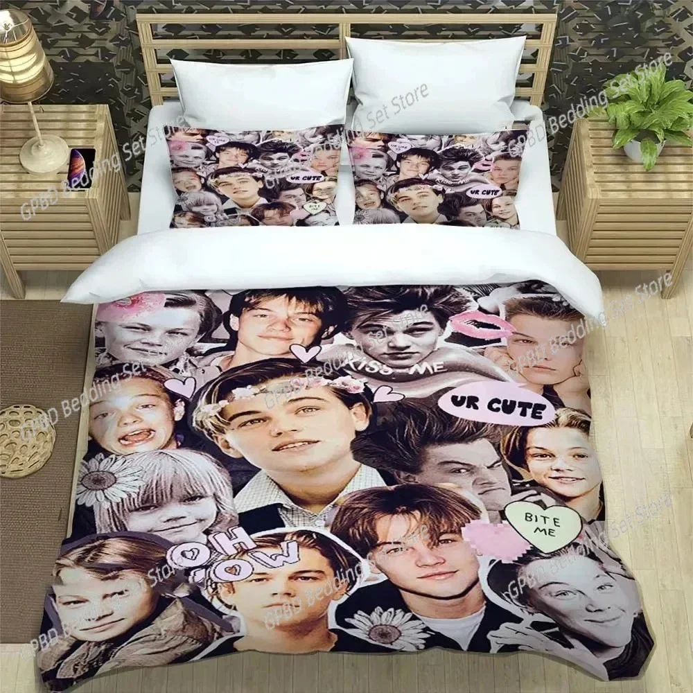 Movie Titanic Leonardo DiCaprio Comfortable Duvet Quilt Cover Pillowcase Bedding Set Children Bedroom Decoration Home Textile