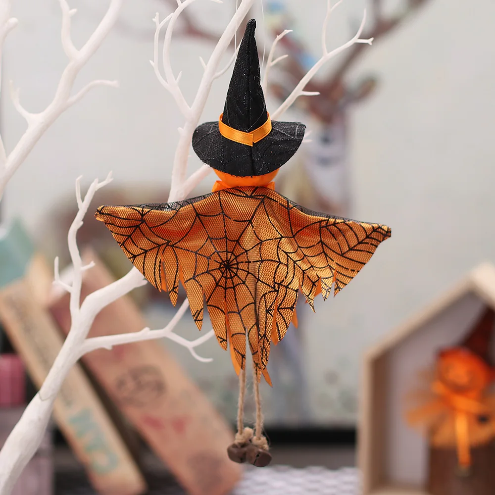 Halloween Decorations Doll Bar Decor Pumpkin Ghost Witch Pendant Scary Halloween Kids Gift Halloween Party Decoration for Home