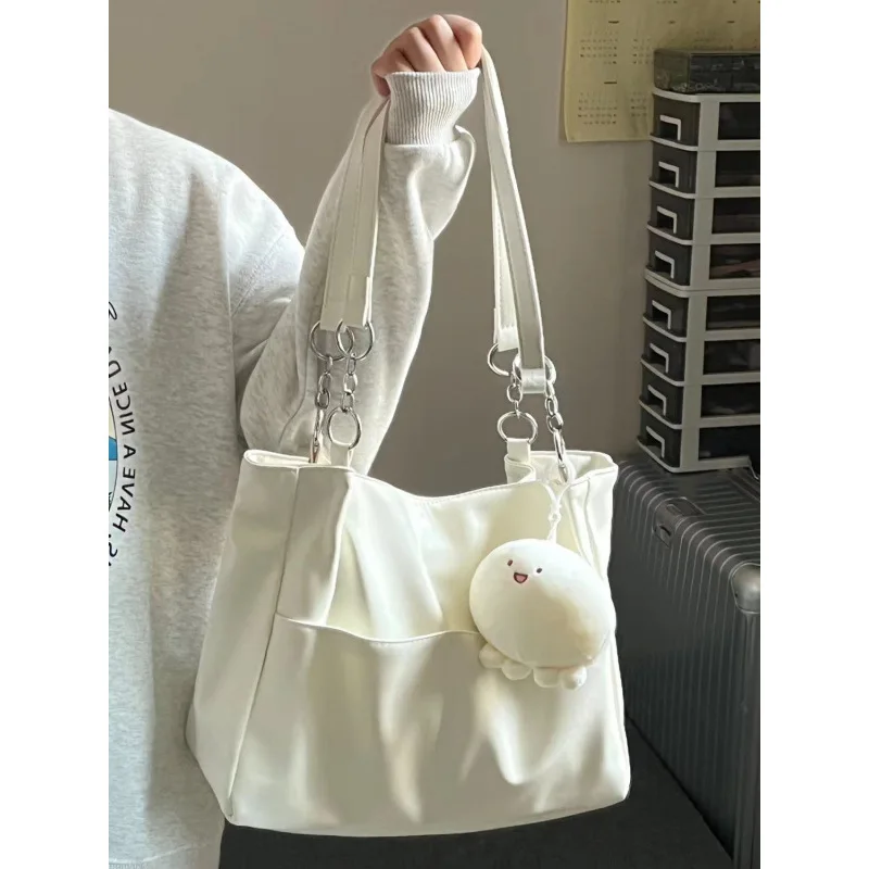 

High End Versatile Women's Crossbody Carrying Tote Bag for Commuting Large Capacity Class Shoulder Bag