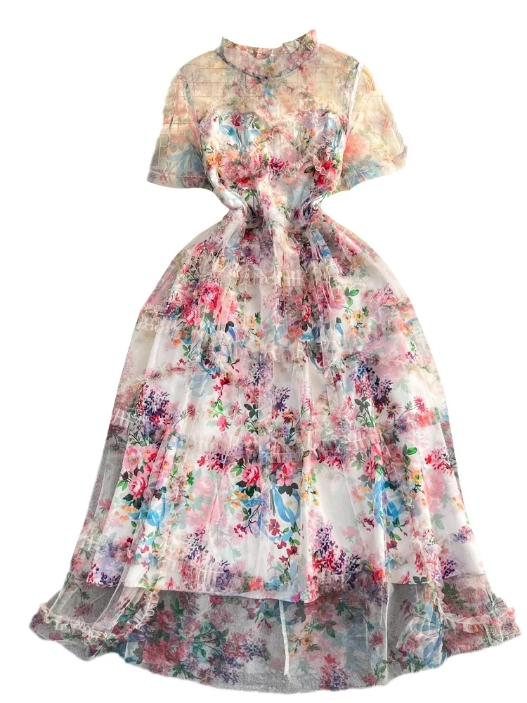 Ele ort Sve รอบ Ne A-Line Me พิมพ์ Dr Slimming เอวเอวสูงเกาหลี Sle เดินทางฤดูร้อน Dr