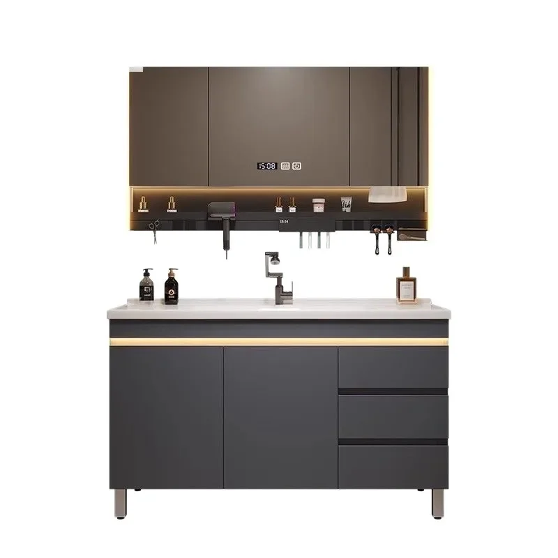 Storage Cabinet Modern Solid Wood Bathroom Sturdy Durable Easy Assembly Stable Construction Heavy Duty Space Saving Ergonomic