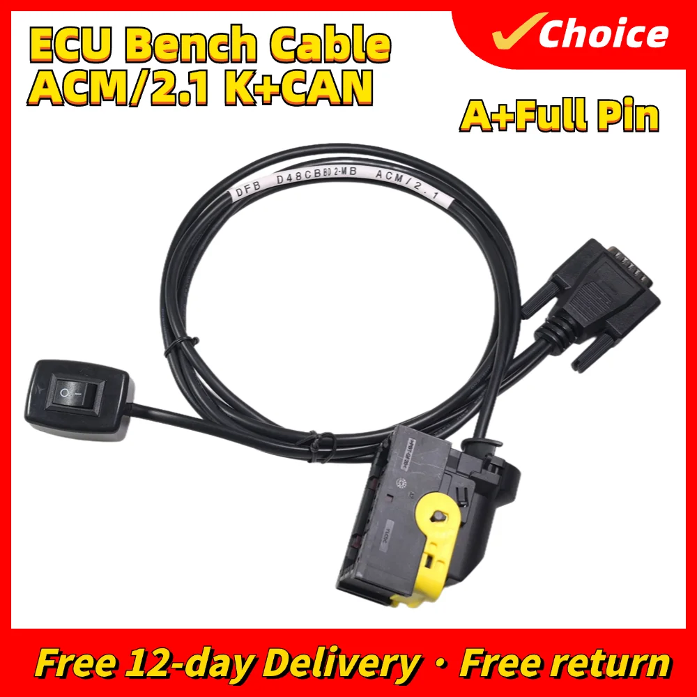 New ECU Bench Cable ACM/2.1 ACM2.1 For MB ECU Bench K-line&CAN Cable For Mercedes-Benz Trucks ECU And Diagnostic Adapter Cable