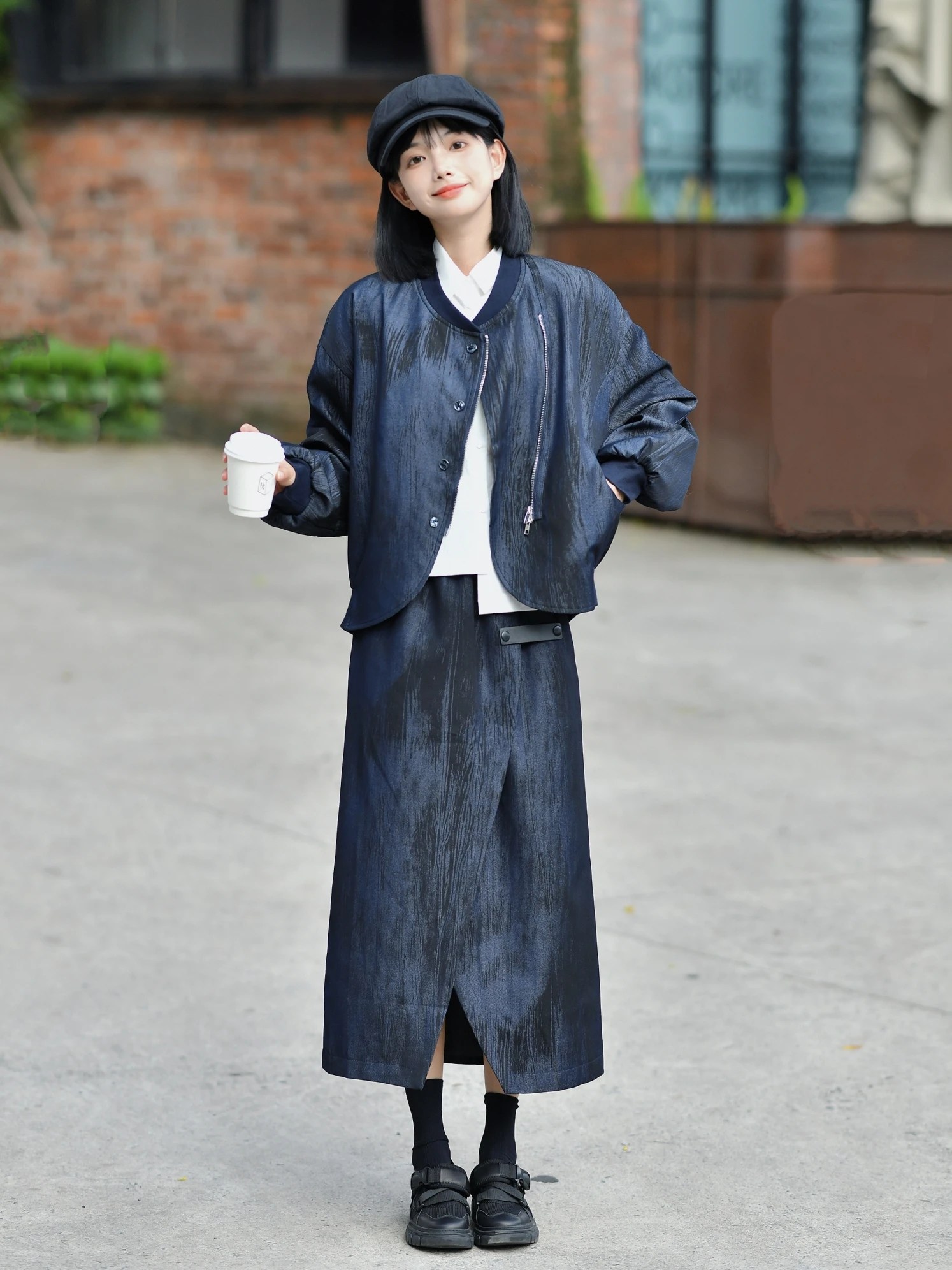 

Женская куртка TheLAN Original Design из шелковой ткани с ребристым воротником, текстурированная, в стиле ретро, для весеннего сезона