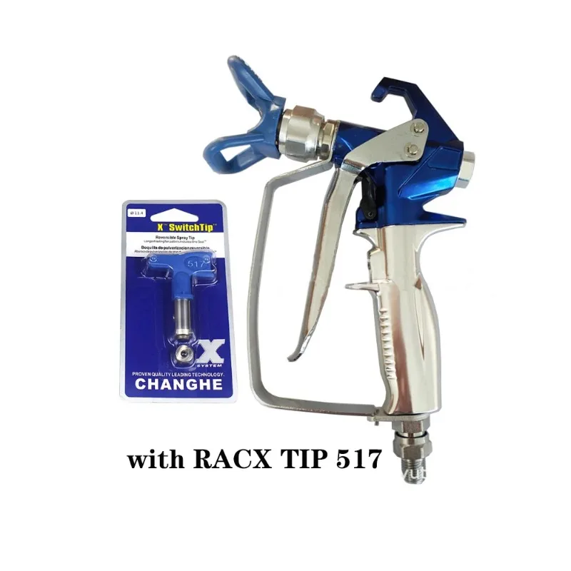 2 Fingers and 4 Fingers Elelctric Airless Paint Spray Accessories Gun with 517 Tip Nozzle Guard for Wagner Pump Sprayer Machine