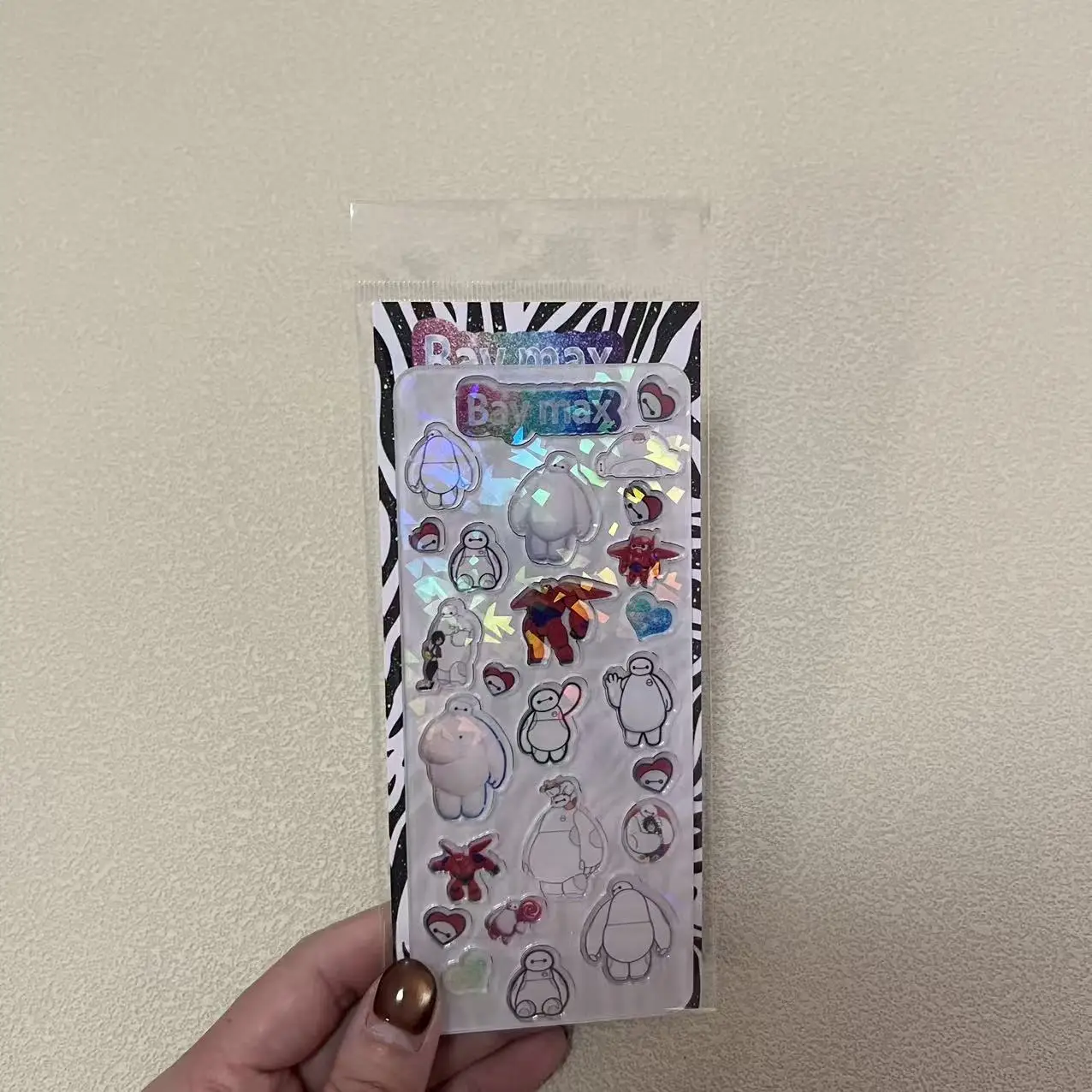 

Kawaii Disney Big Hero 6 Hiro Hamada Cartoon 3D Acrylic Stickers Creative Phone Case Baymax Decorative Diy Material Peripheral